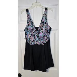 Women's A Shore Fit Wrap Swimdress Size 20W‎